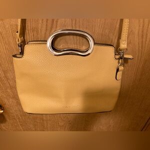 Tahari Vegan Leather convertible purse (clutch or crossbody) w/ interior zip pkt